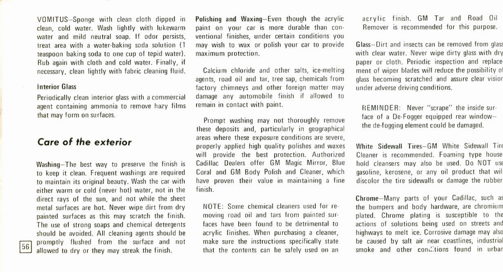 1973 Cadillac Owners Manual Page 60